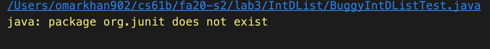 IntelliJ package org.junit doesn't exist