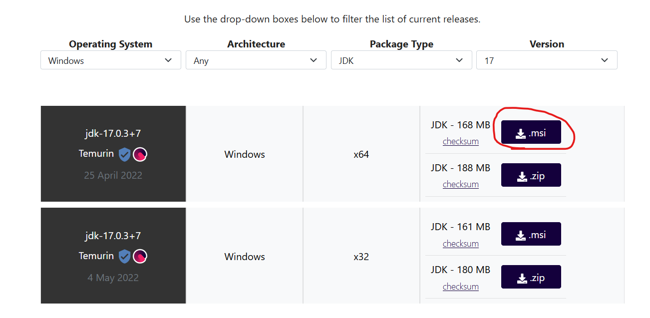 JDK Download